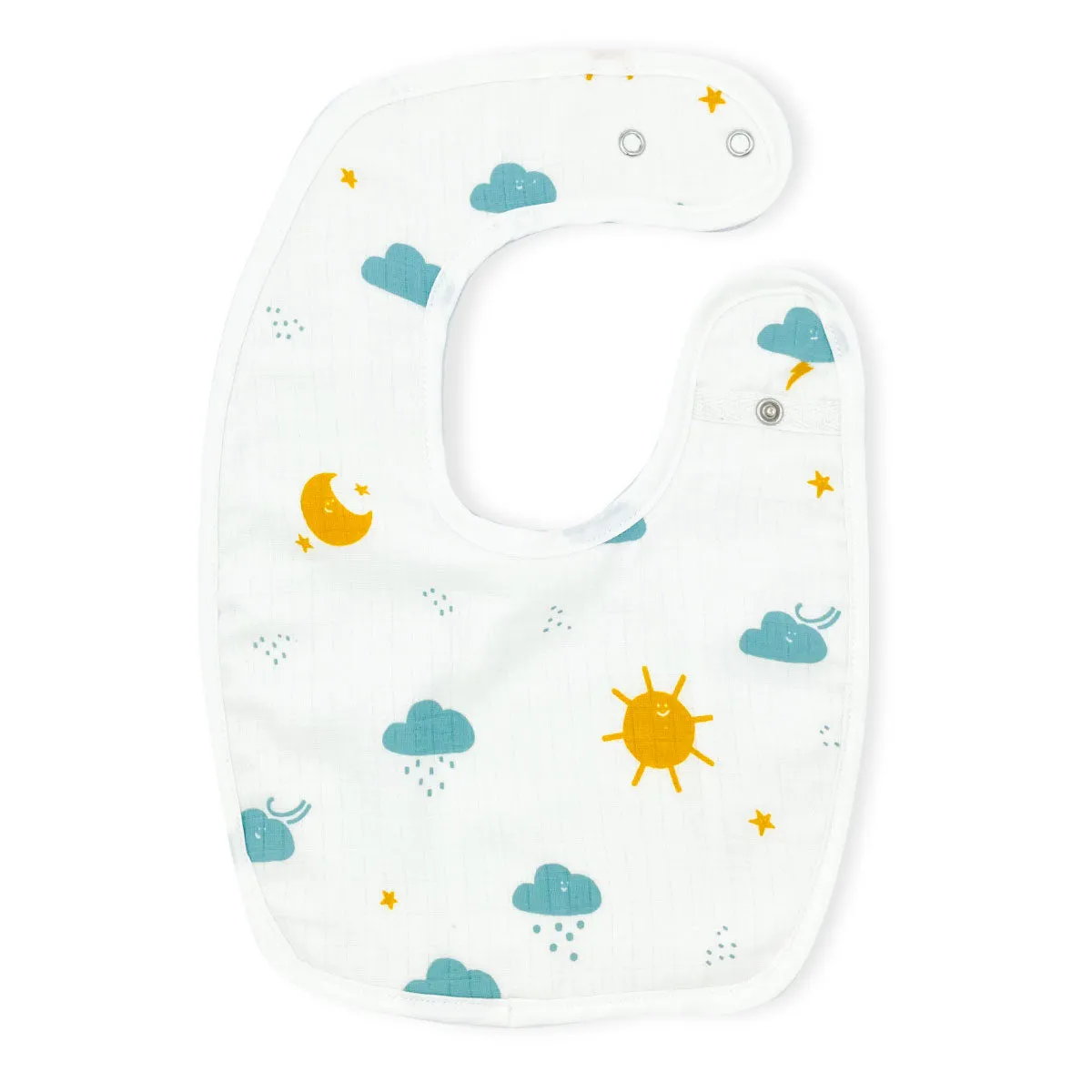 100% Organic Muslin Bib -Cloud