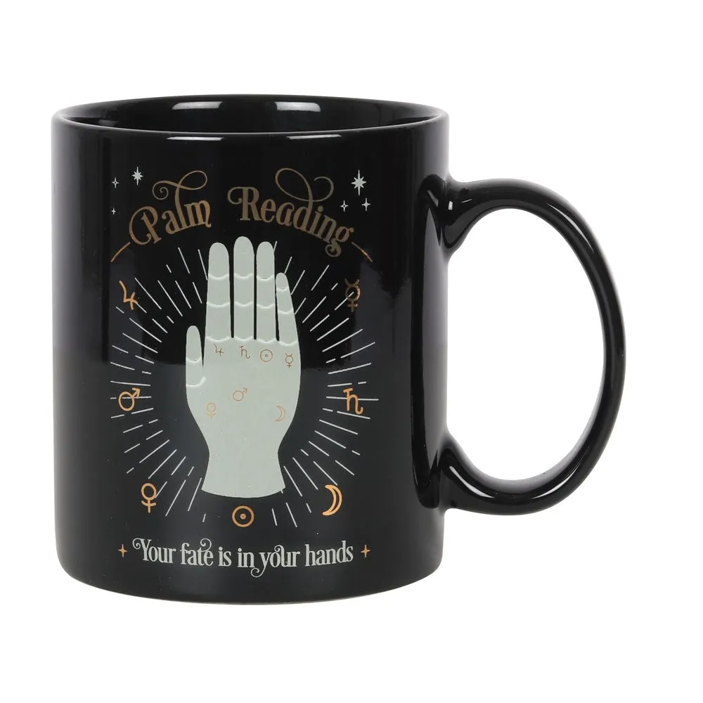 11 oz Ceramic Tarot Card Mug - Palm Reading