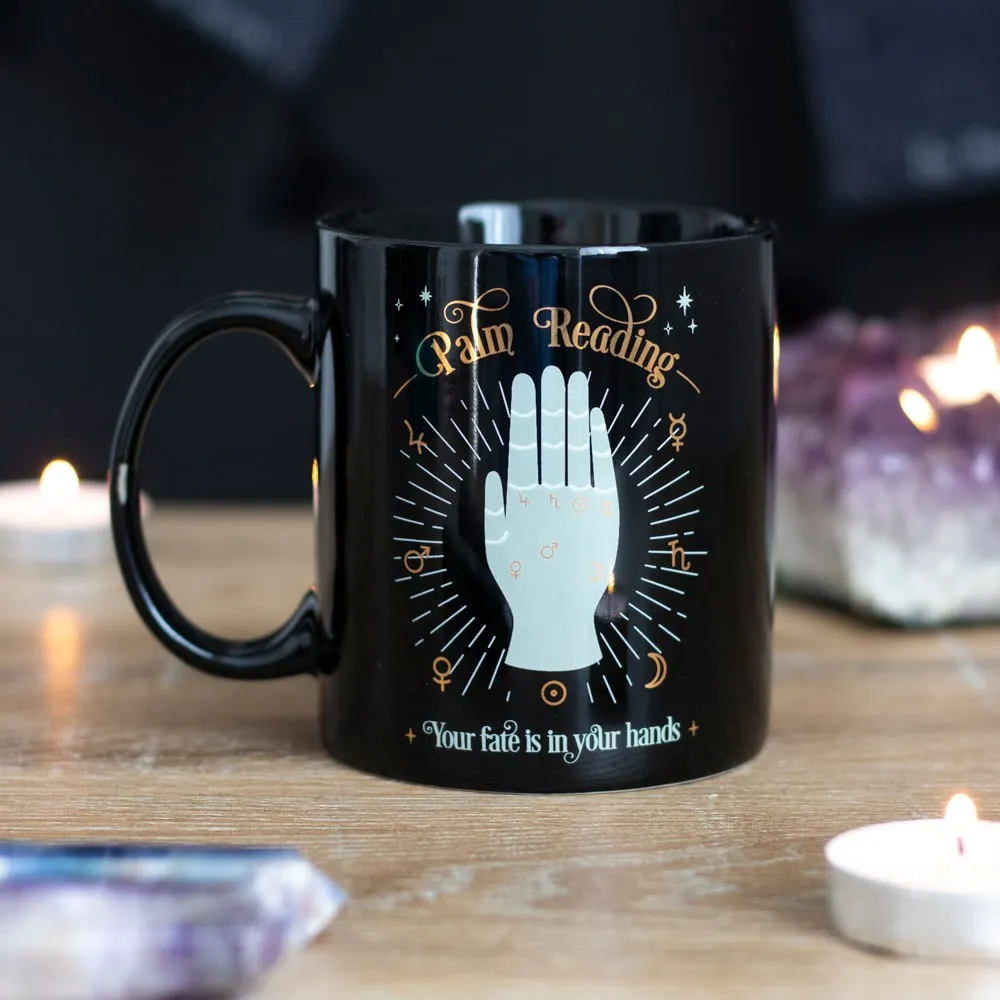 11 oz Ceramic Tarot Card Mug - Palm Reading