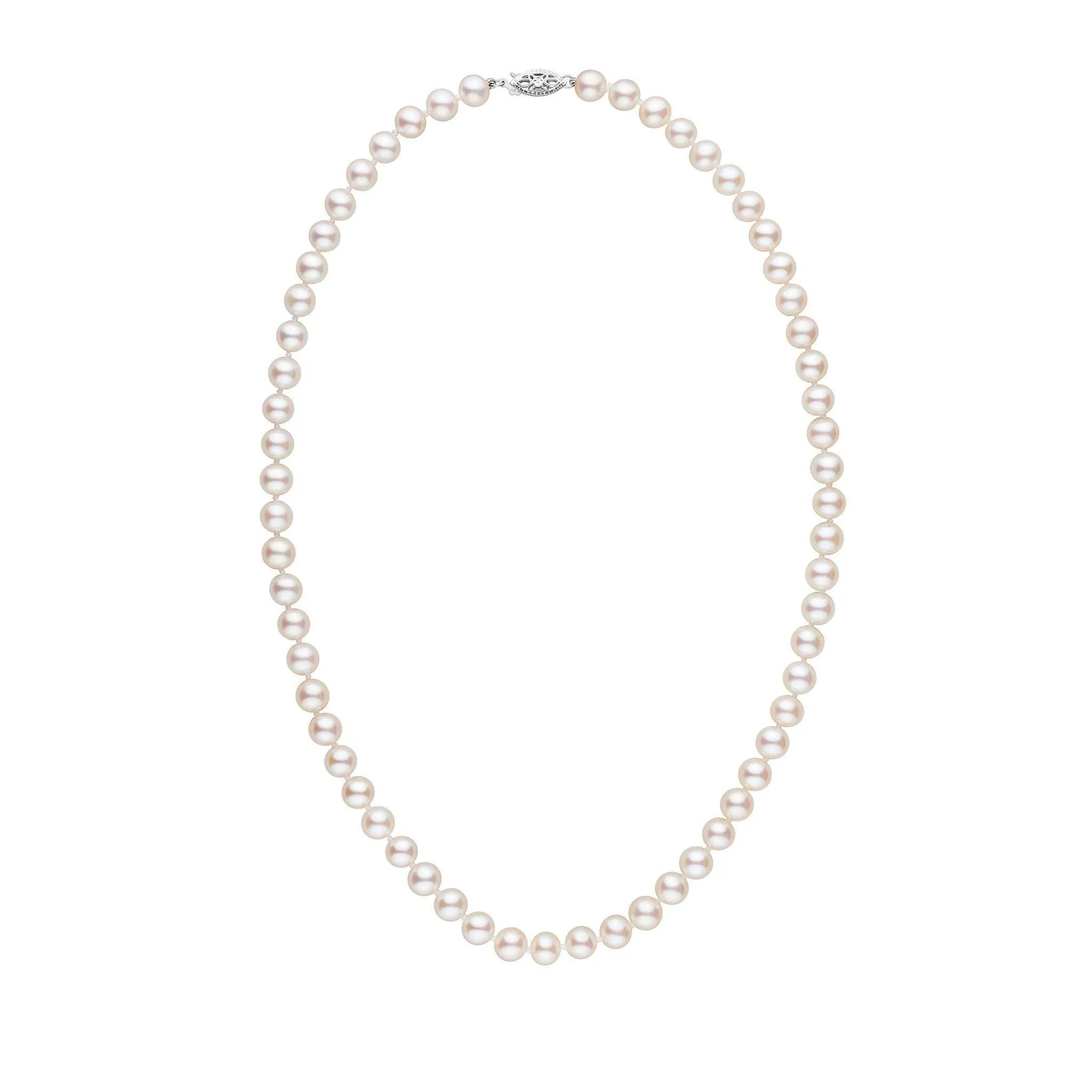 6.5-7.0 mm 18 Inch AAA White Freshwater Pearl Necklace