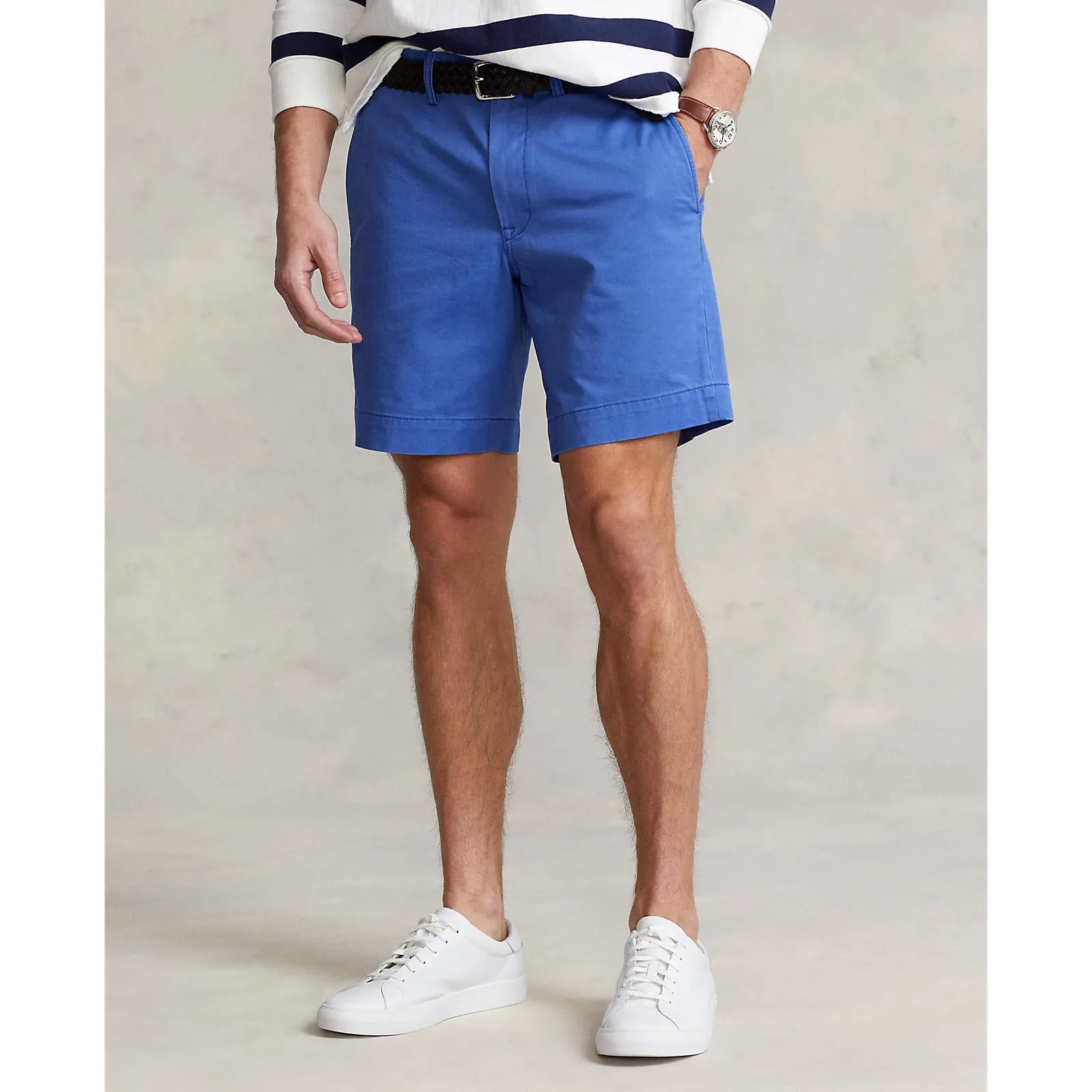 8 Inch Stretch Chino Short - Liberty Blue