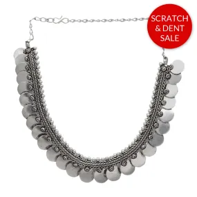 Aashi Silver Oxidized Necklace