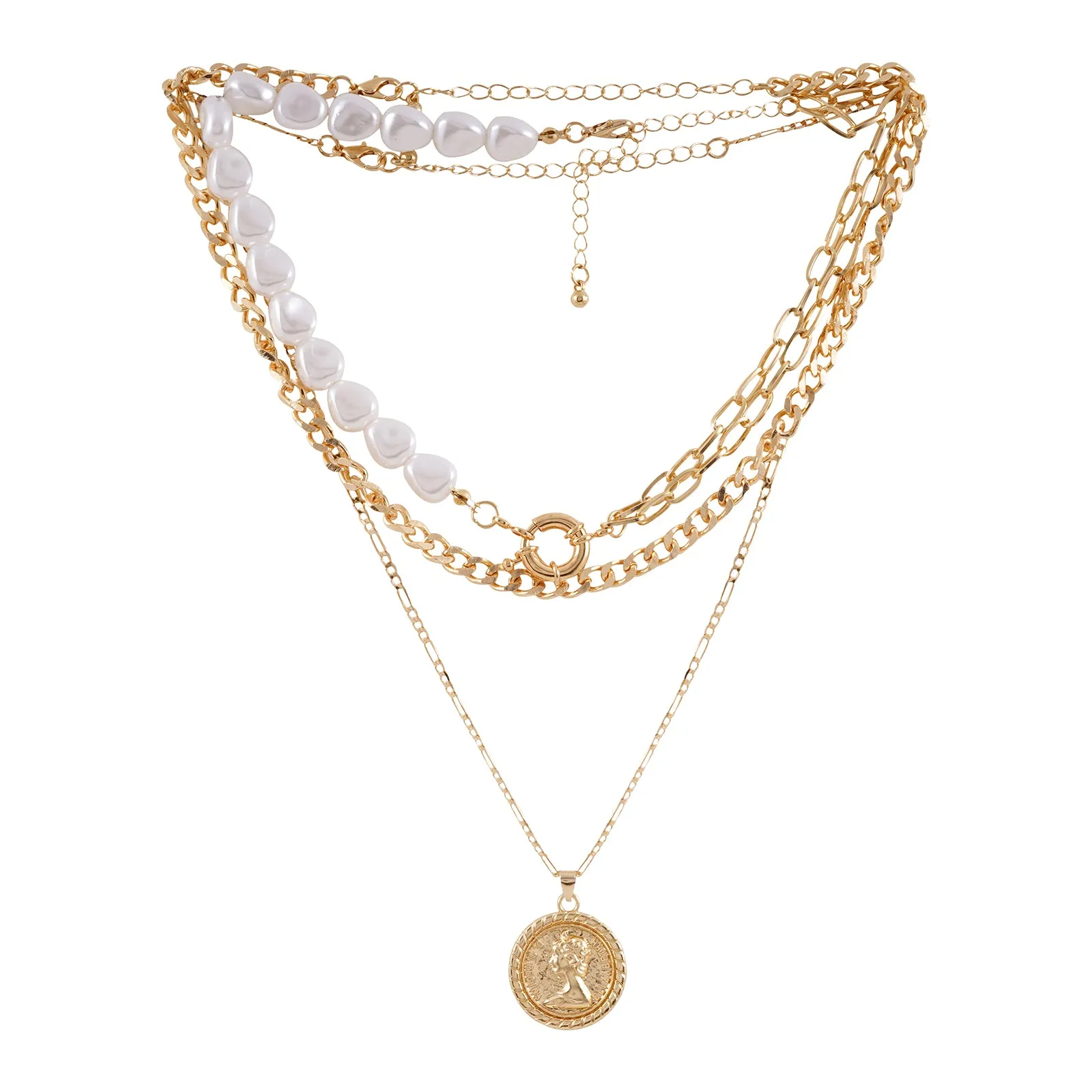 Aella Gold Necklace Set