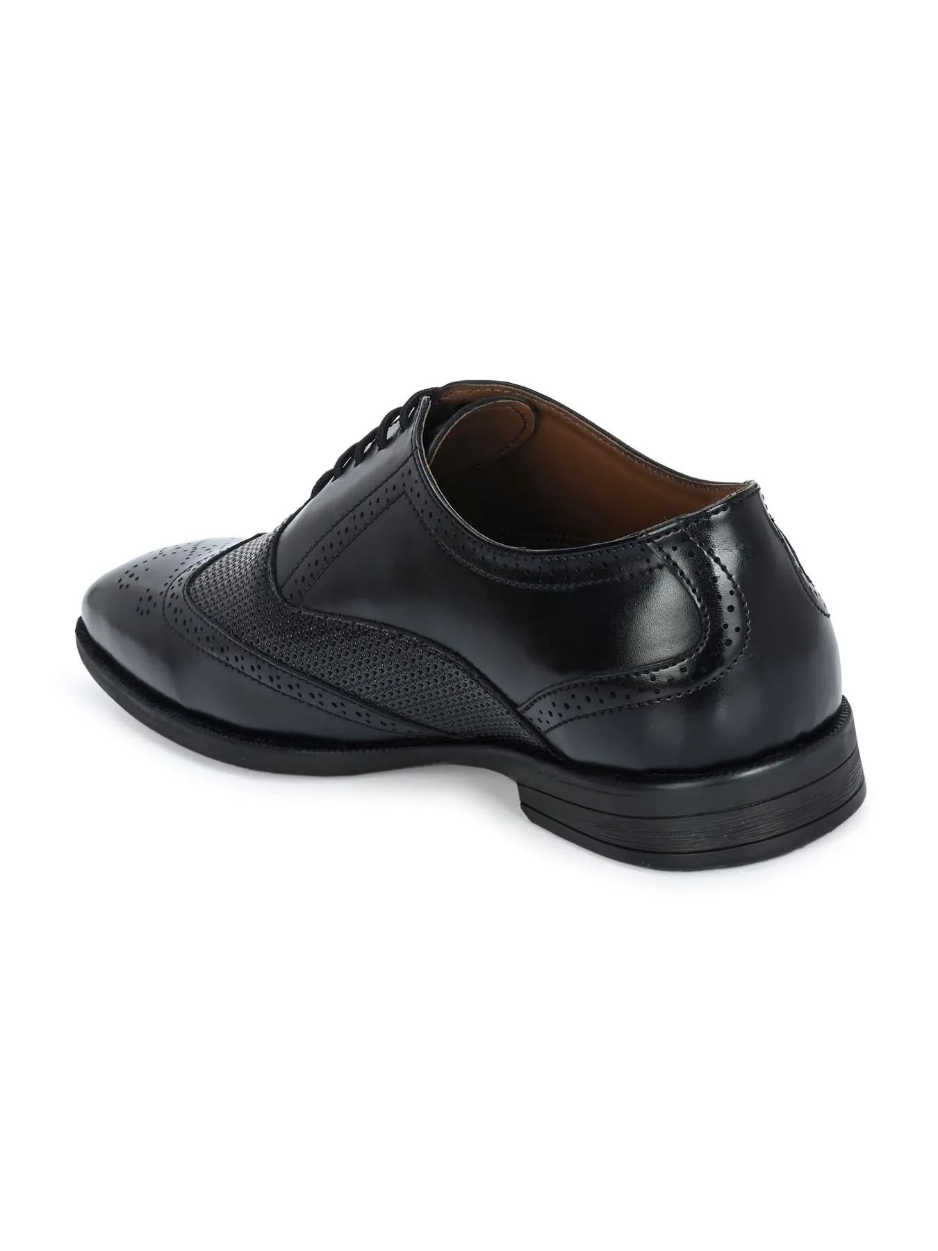 Alberto Torresi Black Formal 594 Brogue Shoes