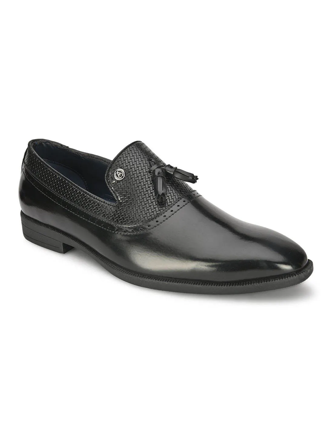 Alberto Torresi Black Slipon formal Shoes