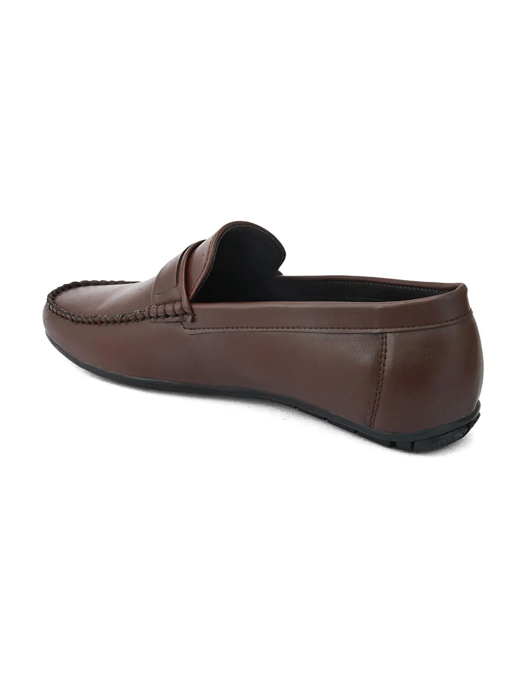 Alberto Torresi Synthetic Brown Loafers For Men