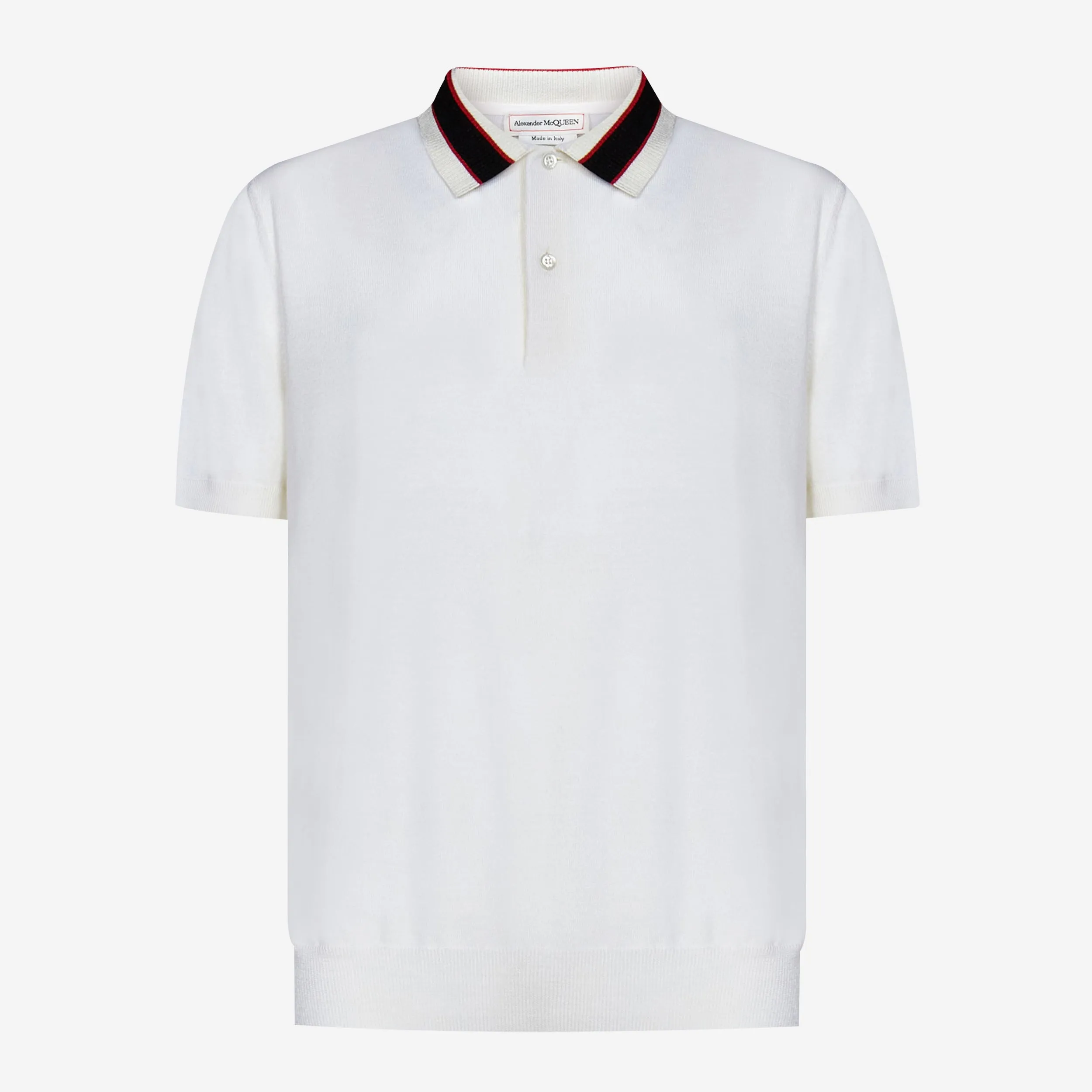 Alexander McQueen Wool Knit Polo Shirt