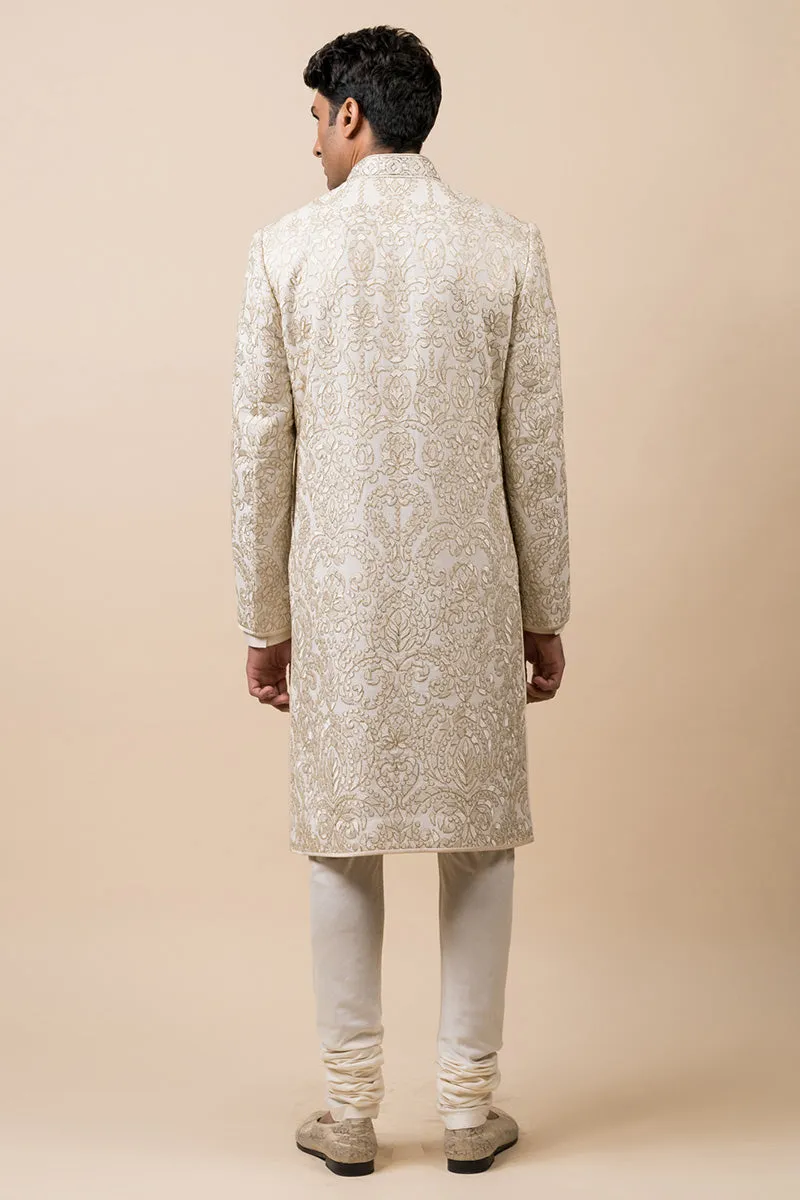 All Over Embroidered Georgette Sherwani