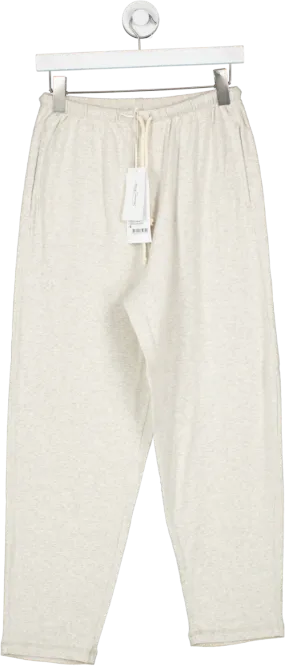 American Vintage Cream Marl 100% Cotton Jogger UK S