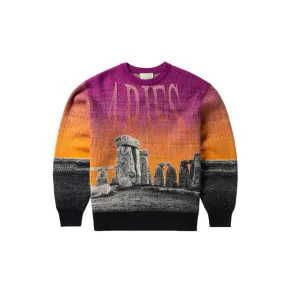 Aries Mens Henge Knit Crewneck Jumper