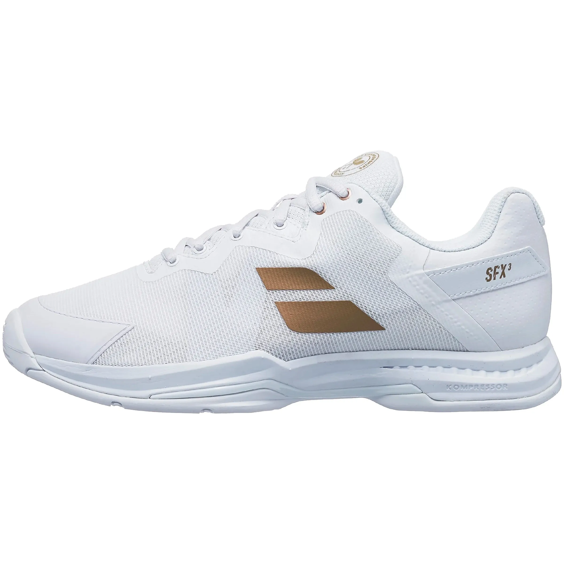 Babolat SFX3 AC Wimbledon men tennis shoes - White/Gold