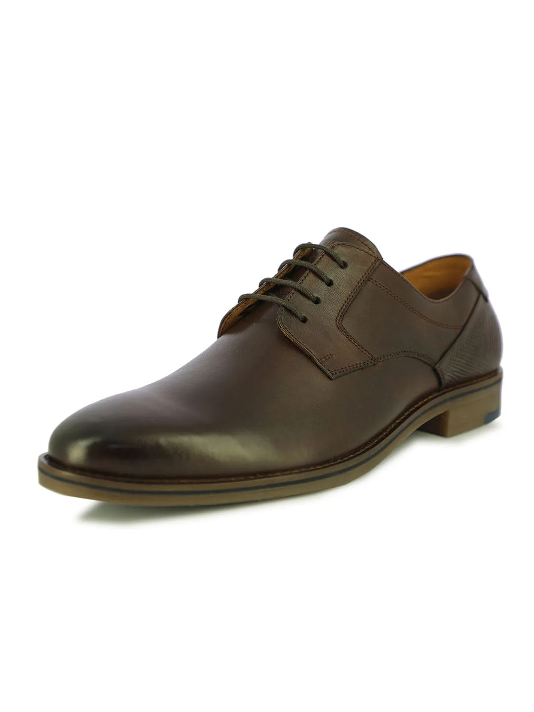 Berny Men's Dark Brown Wingtip Formal Shoes