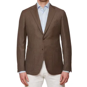 BOGLIOLI Milano "SFORZA" Brown Virgin Wool Jacket EU 50 NEW US 40