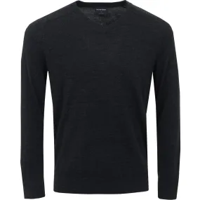 Carl Merino Sweater Black Melange - 2024