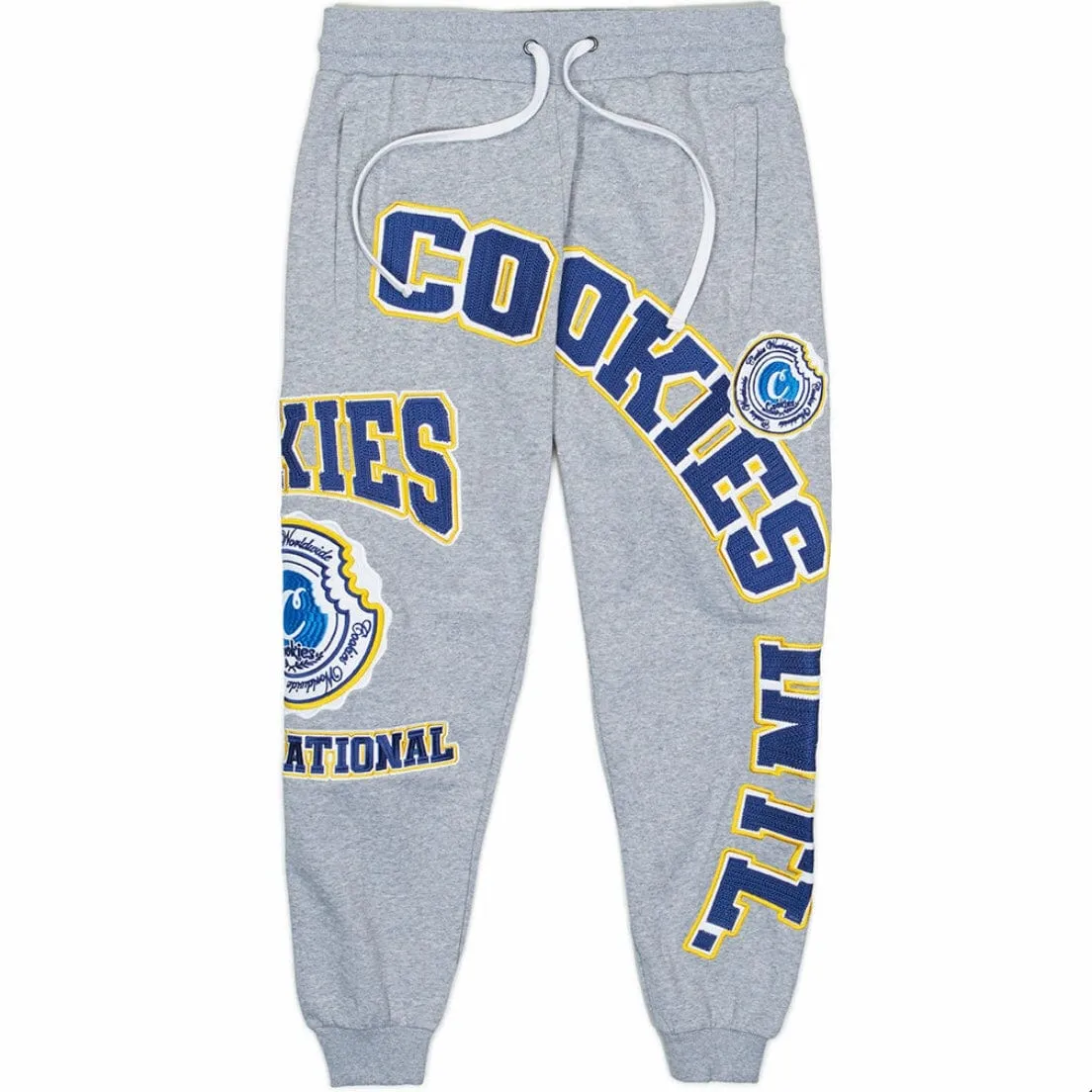 Cookies Double Up Fleece Zipper Pockets Sweatpants (Heather Grey) 1561B6084