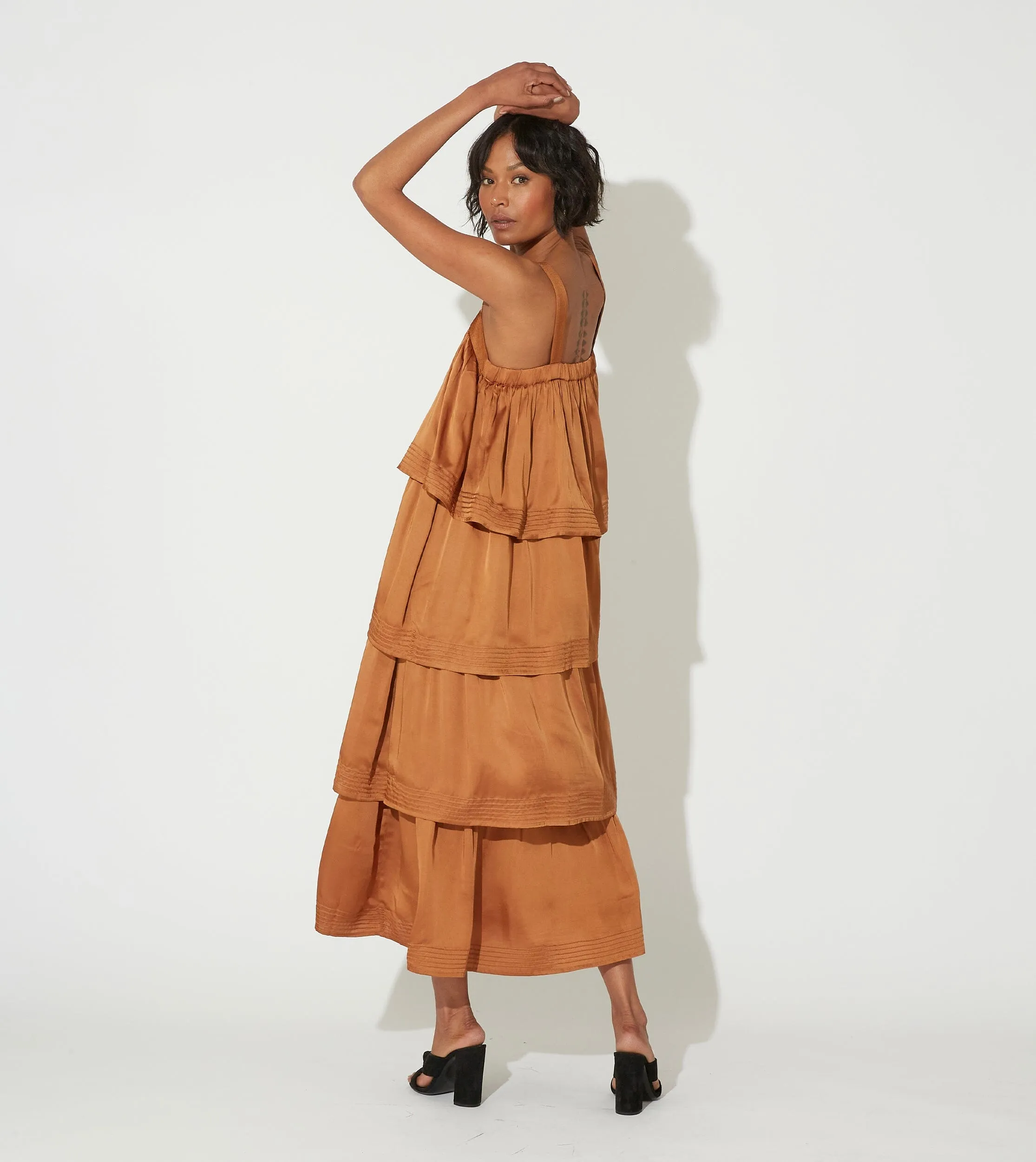 Dasha Midi Dress | Bronze