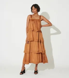 Dasha Midi Dress | Bronze