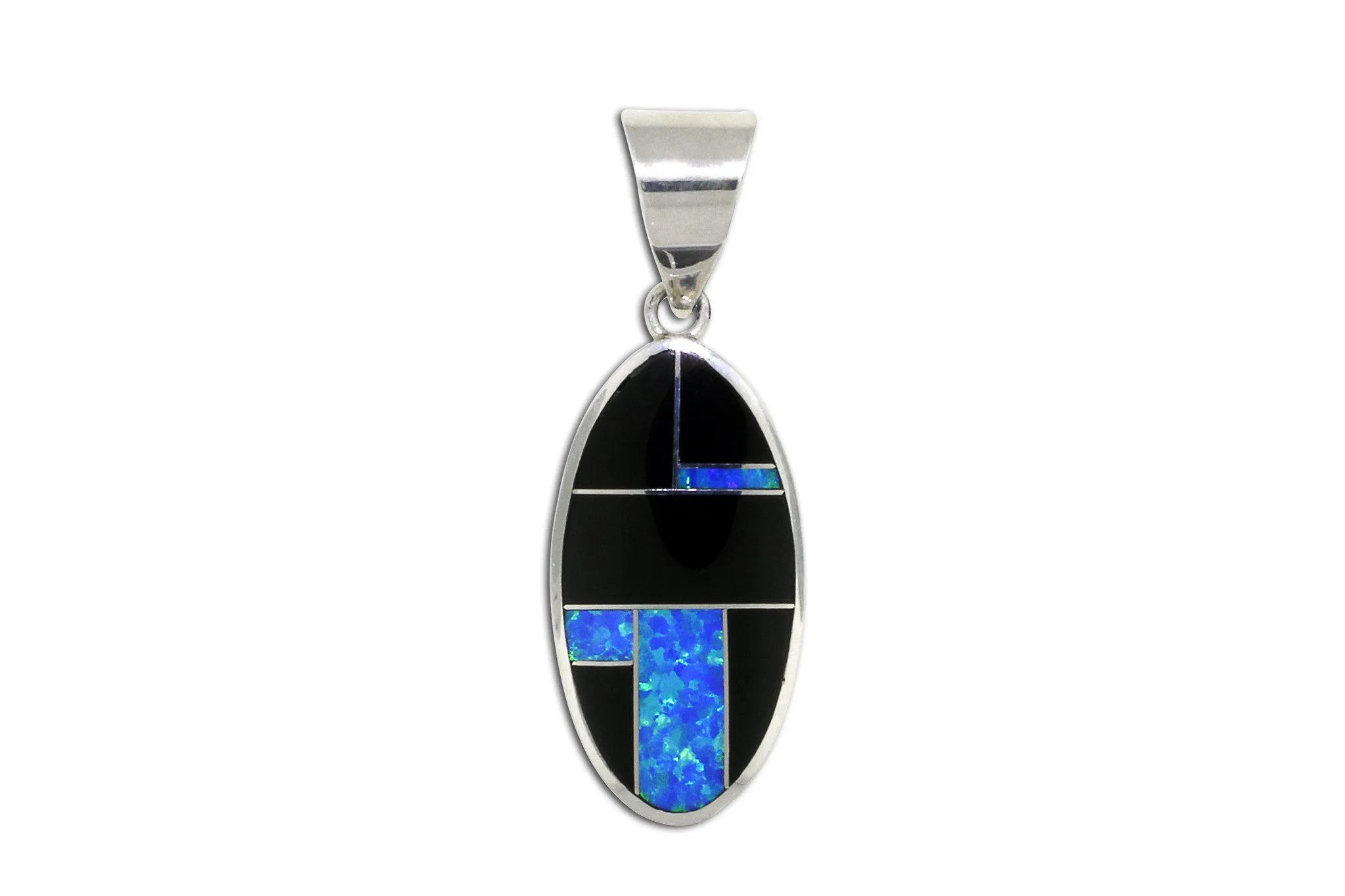 David Rosales Black Beauty Oval Pendant