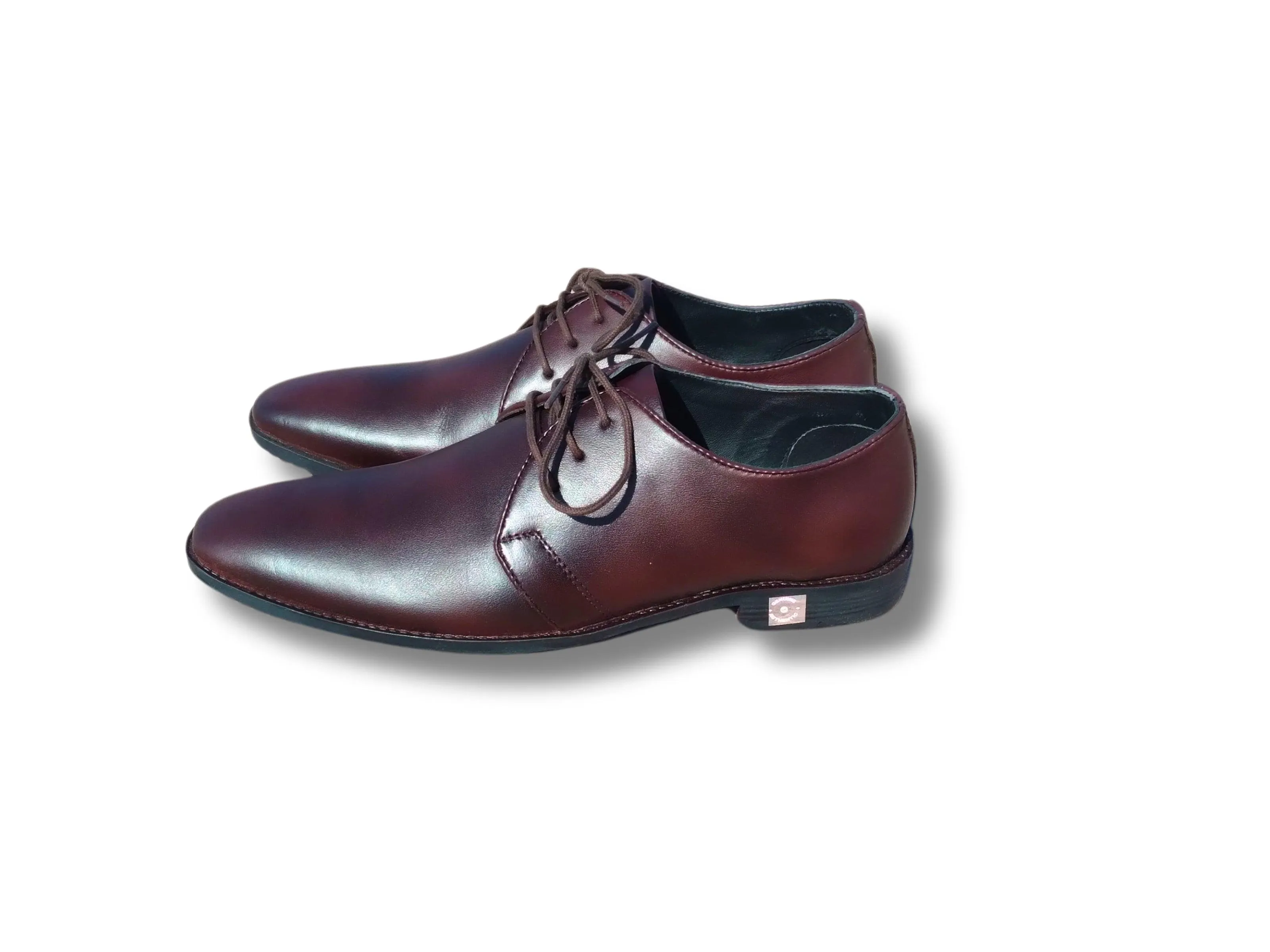 Derby Genuine Leather Shoes Chocolate Brown