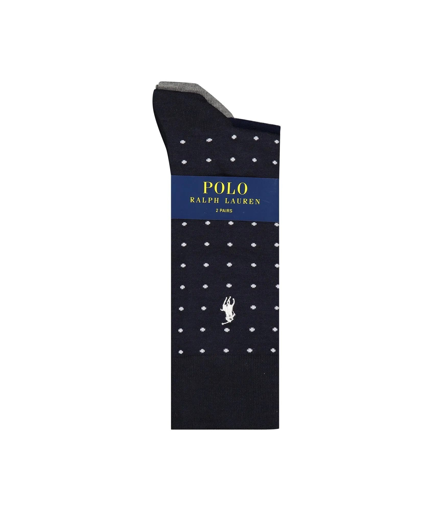 Dot Stripe Socks Two-Pack - Navy