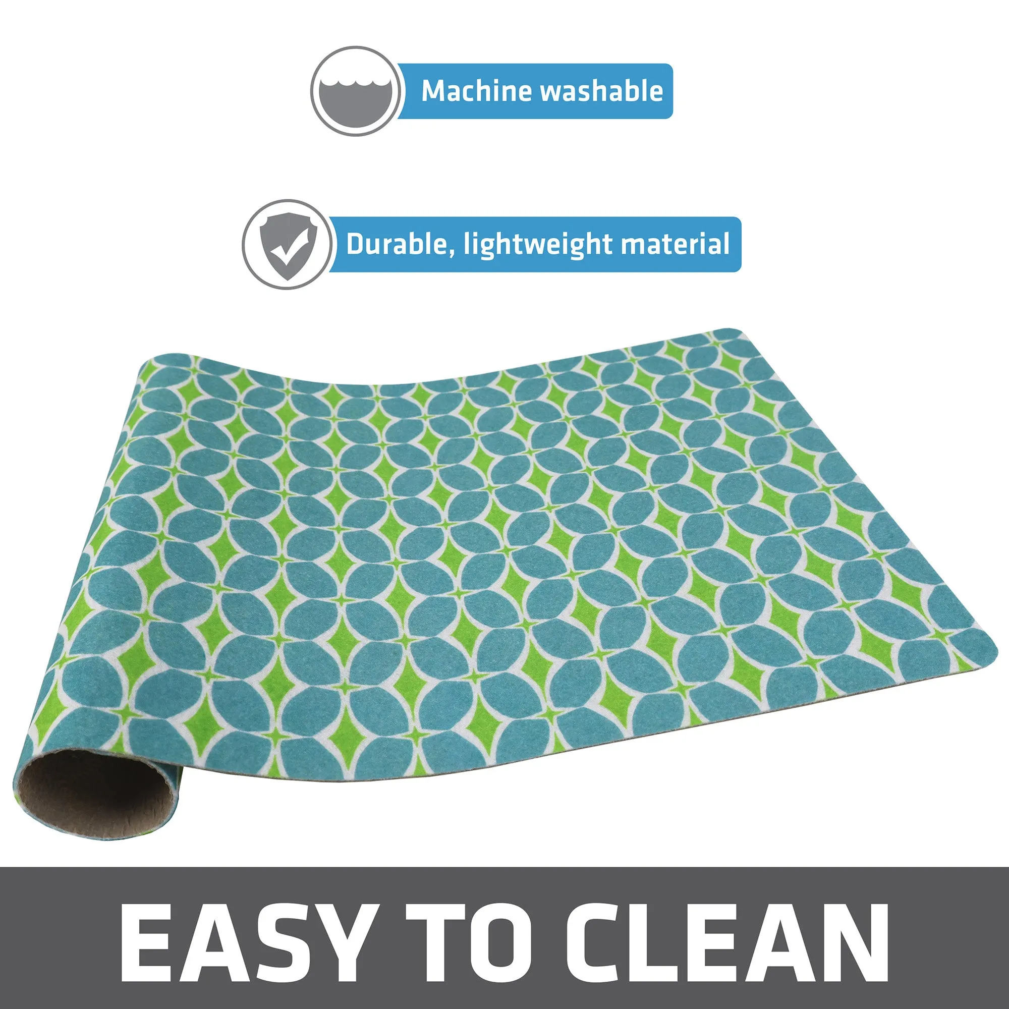 Drymate Pet Placemat, Blue/Green