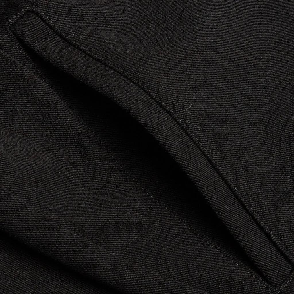 Embroidered Twill Logo Short - Black