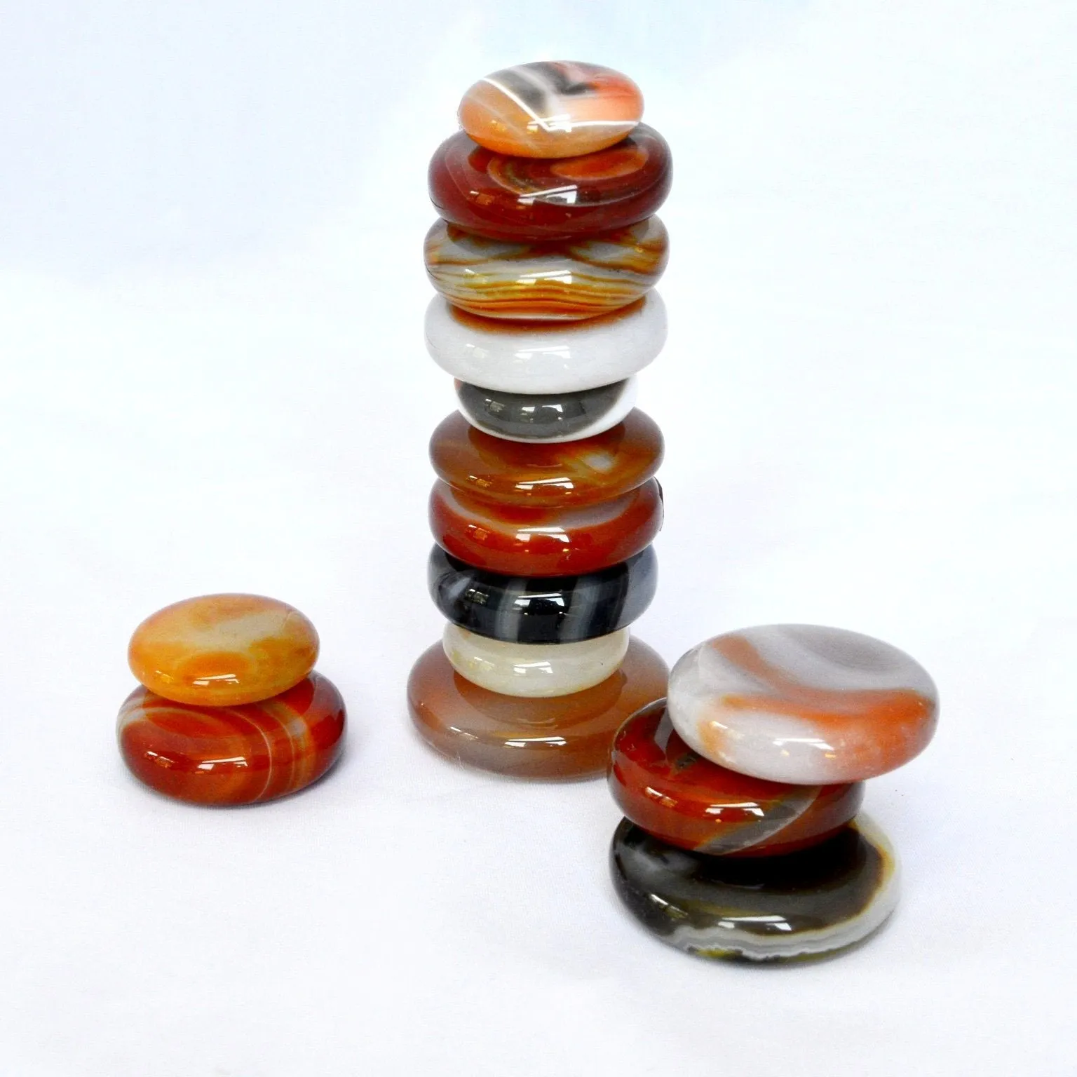 Flash of Orange Carnelian Stacking Stone