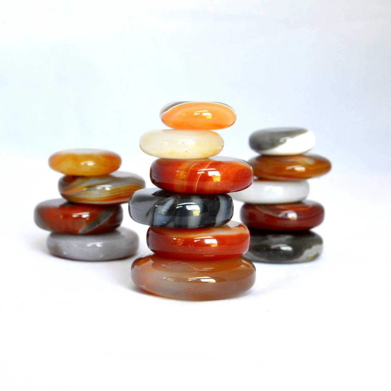 Flash of Orange Carnelian Stacking Stone