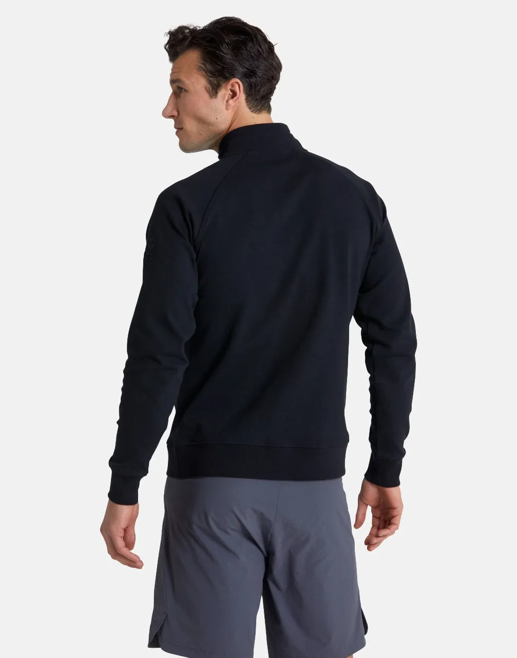 Gym Coffee Essential Half Zip (Mens) - Black