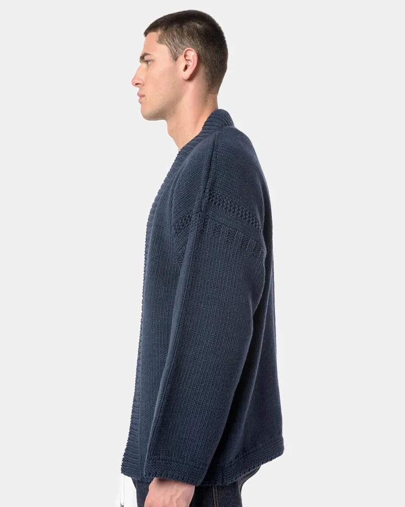 Hanten Knit Sweater in Navy