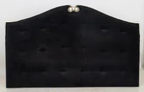 Hollywood Regency Upholstered Silvered Headboard