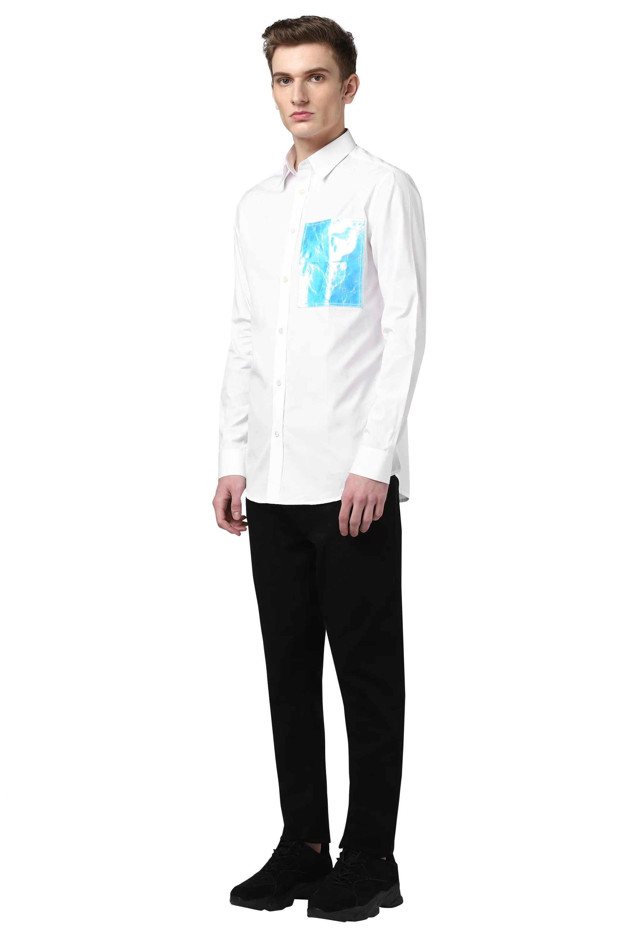 Html   Shirt with holographic patch