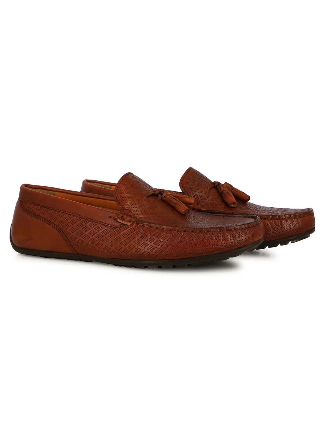 Jacob Men's Cognac Formal Tassel Slipons