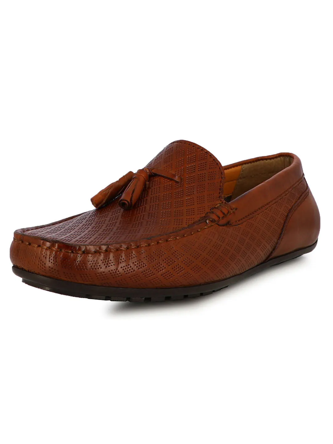 Jacob Men's Cognac Formal Tassel Slipons