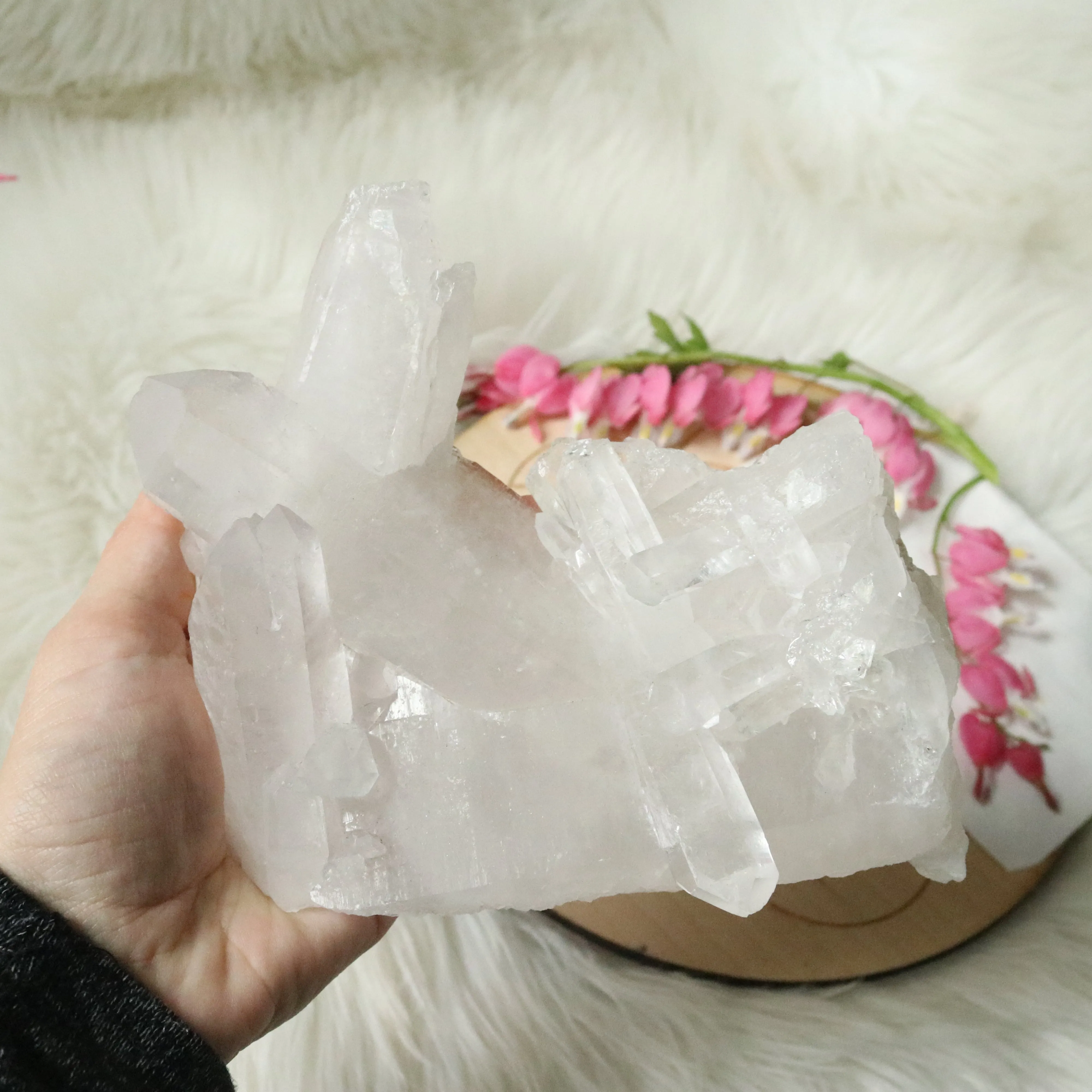 Large Tabular Clear Quartz Cluster Grade A from Brazil~