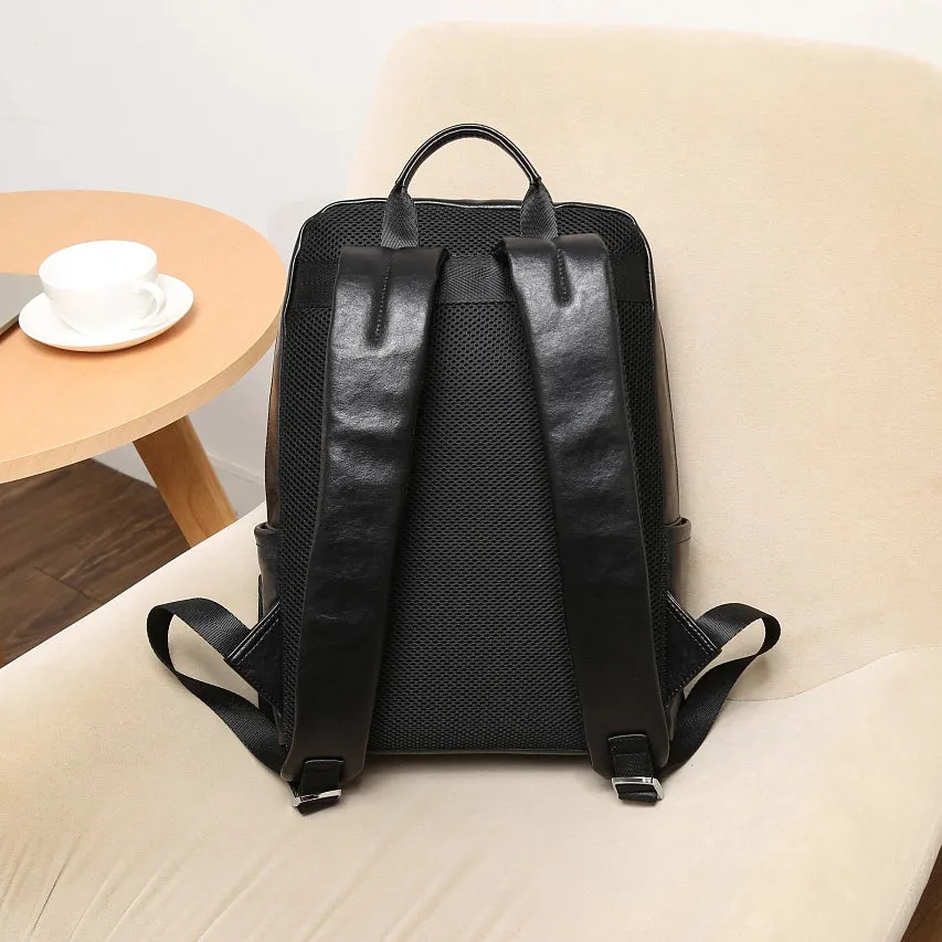 leather Backpack with Padded Shoulder Straps perfect for daily work