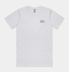 Lngsam Run Club Embroidered Logo T-Shirt in White