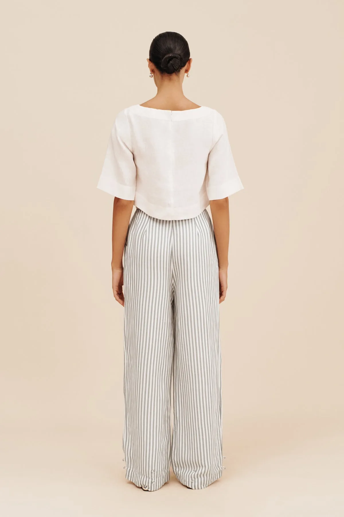 LORENZO PANT - SEAGRASS STRIPE