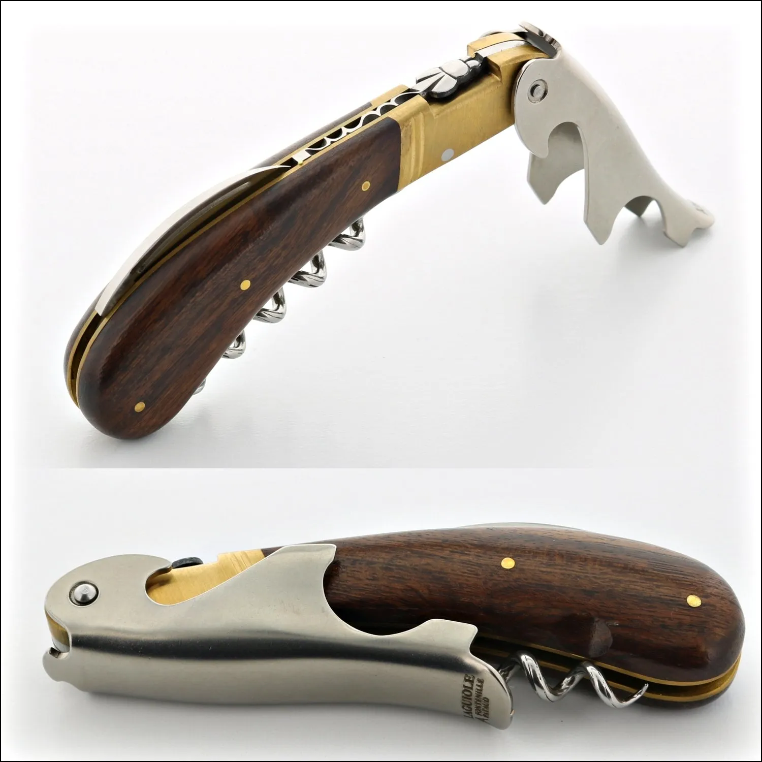 Magnum Cold Forged Brass Corkscrew - Desert Ironwood