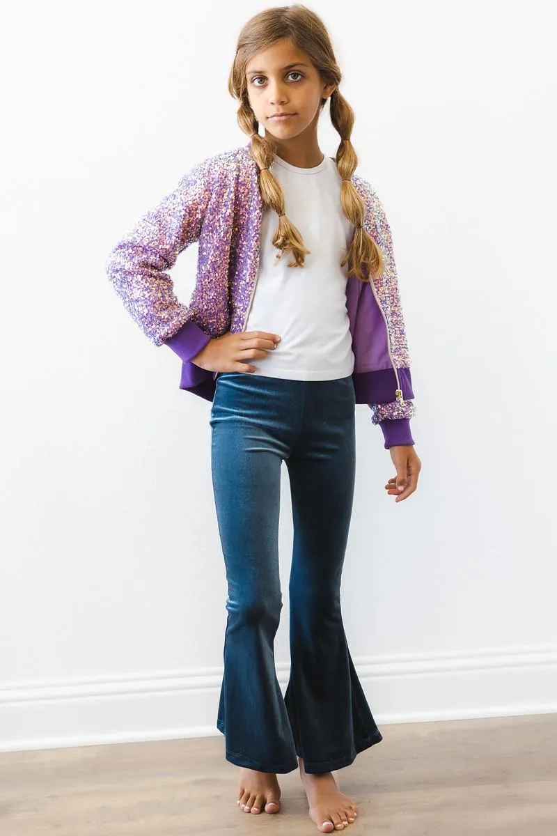 Mila & Rose Sequin Jacket - Purple