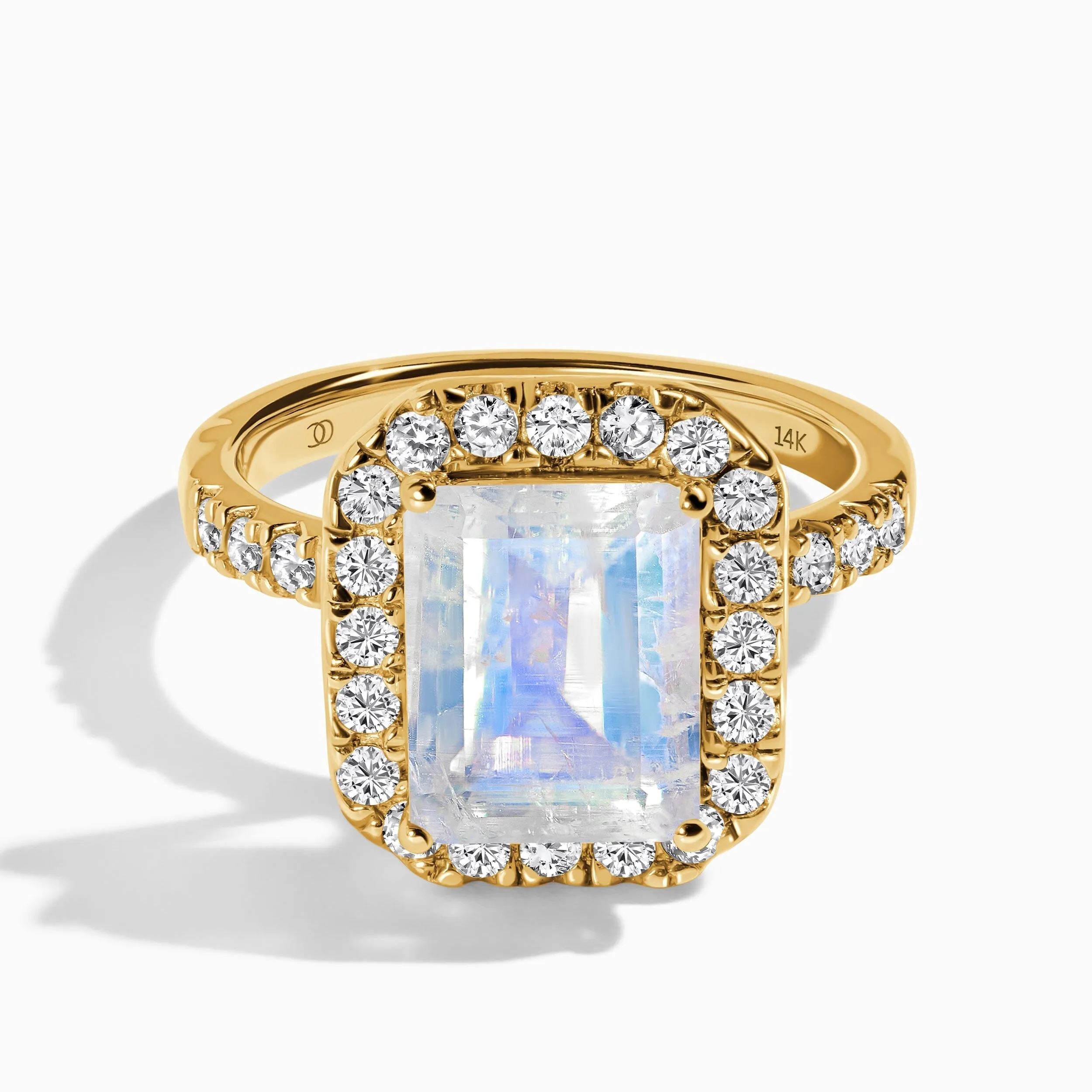 Moonstone Lab Diamond Ring - Lush