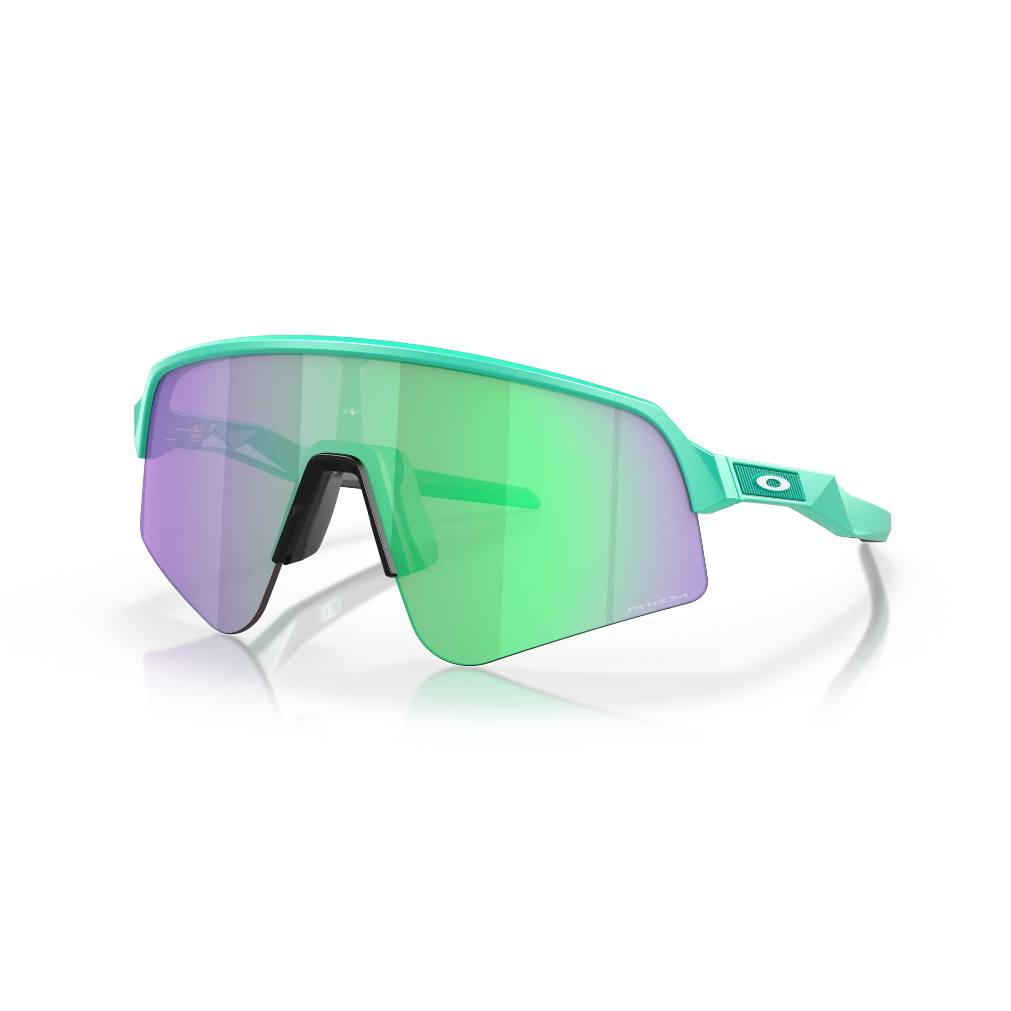 Oakley Sutro Lite Sweep Prizm Road Jade Lenses Matte Celeste Frame