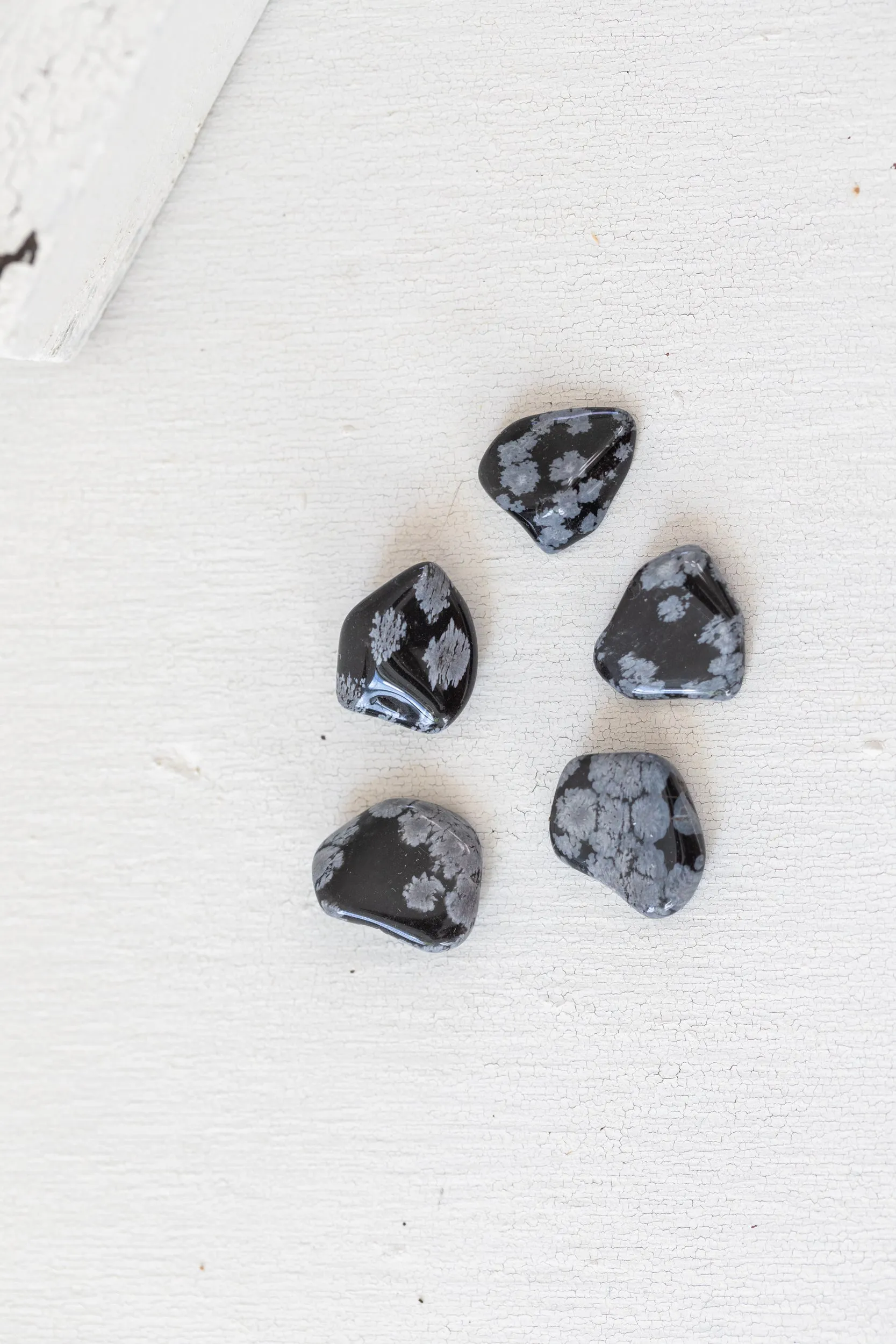 Obsidian - Snowflake, Tumbled