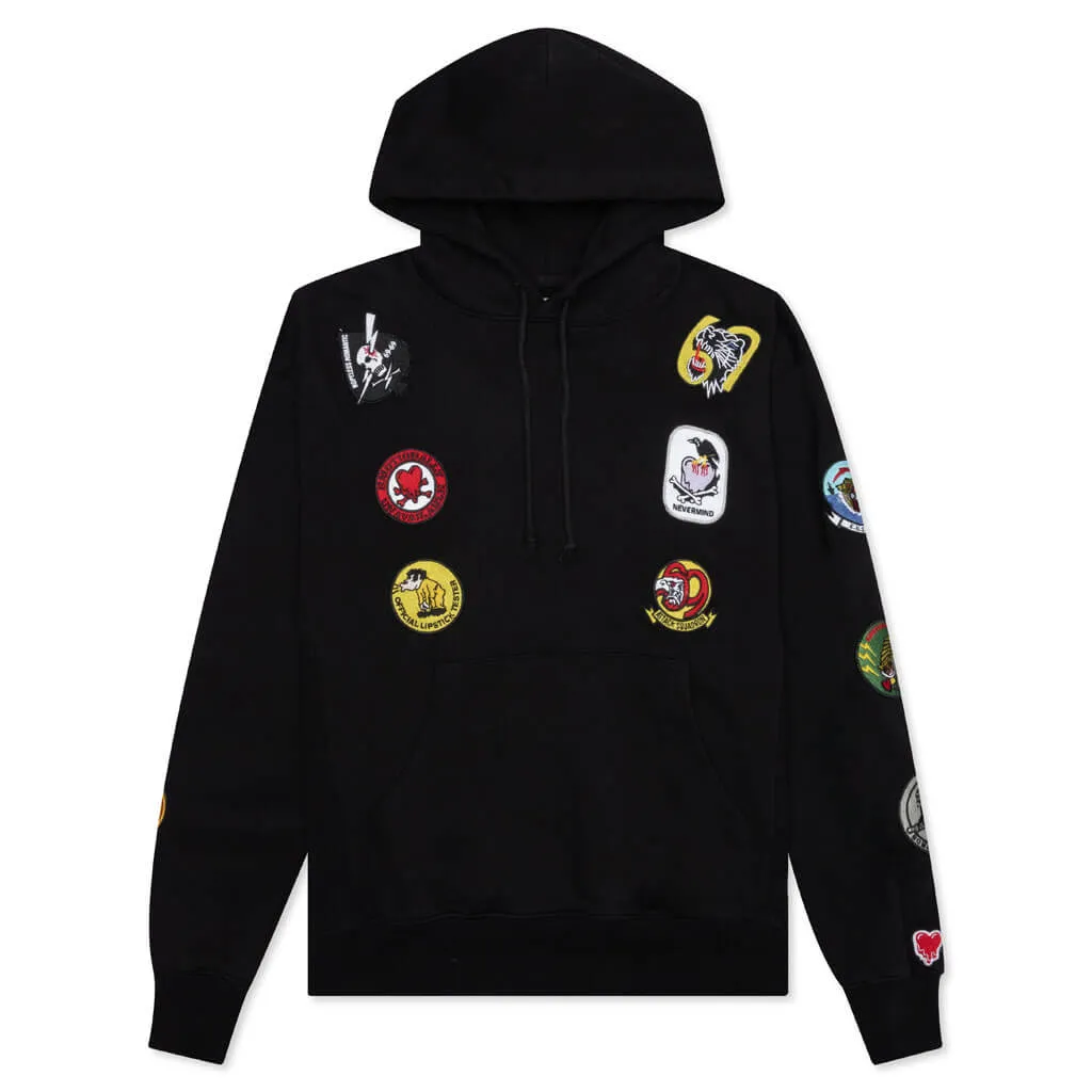 Patches Hoodie - Black