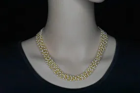 Pearls bunch necklace