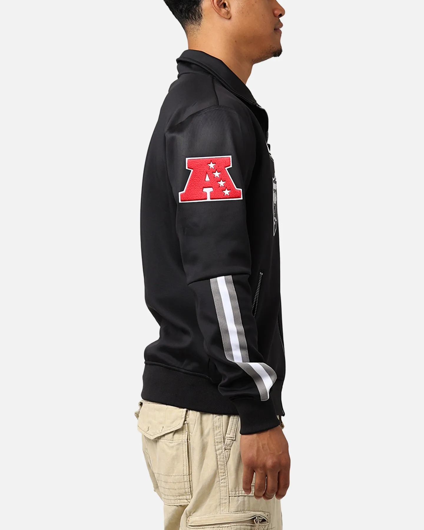 Pro Standard Las Vegas Raiders Fast Lane Track Jacket Black