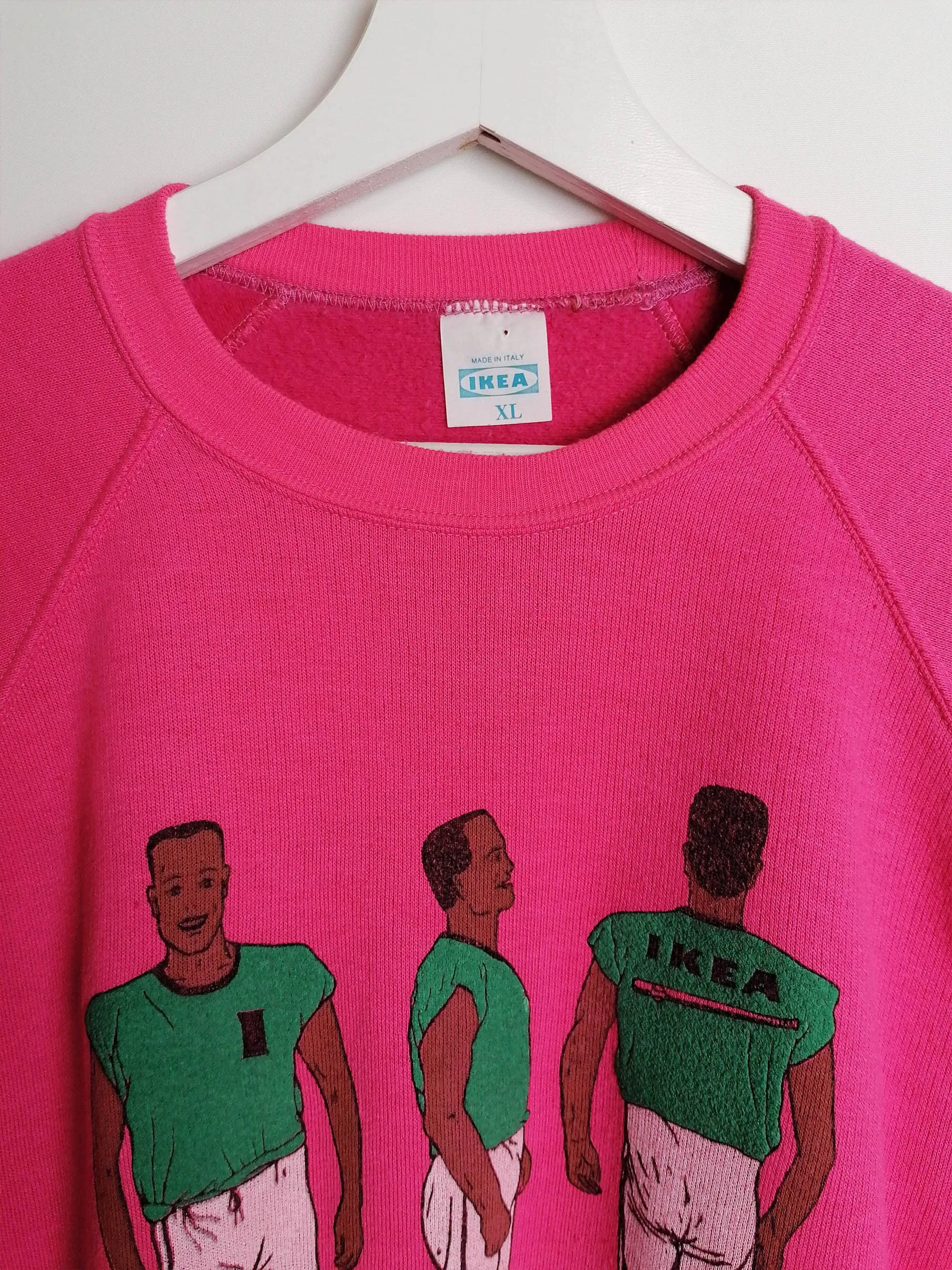 *Rare* 80's IKEA Pink Sweatshirt - size L-XL