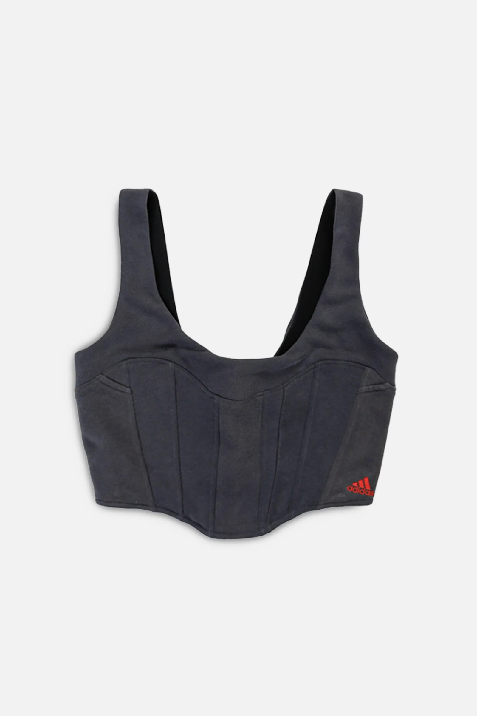 Rework Adidas Sweatshirt Bustier - M