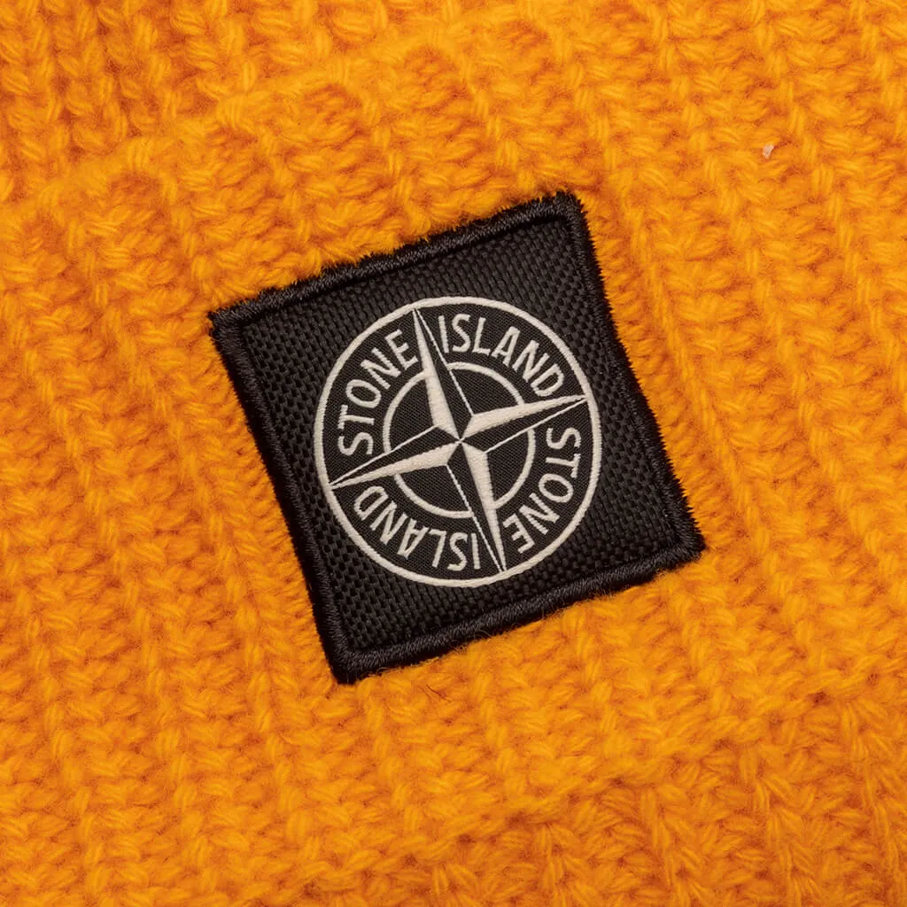 Ribbed Geelong Wool Beanie - Yellow