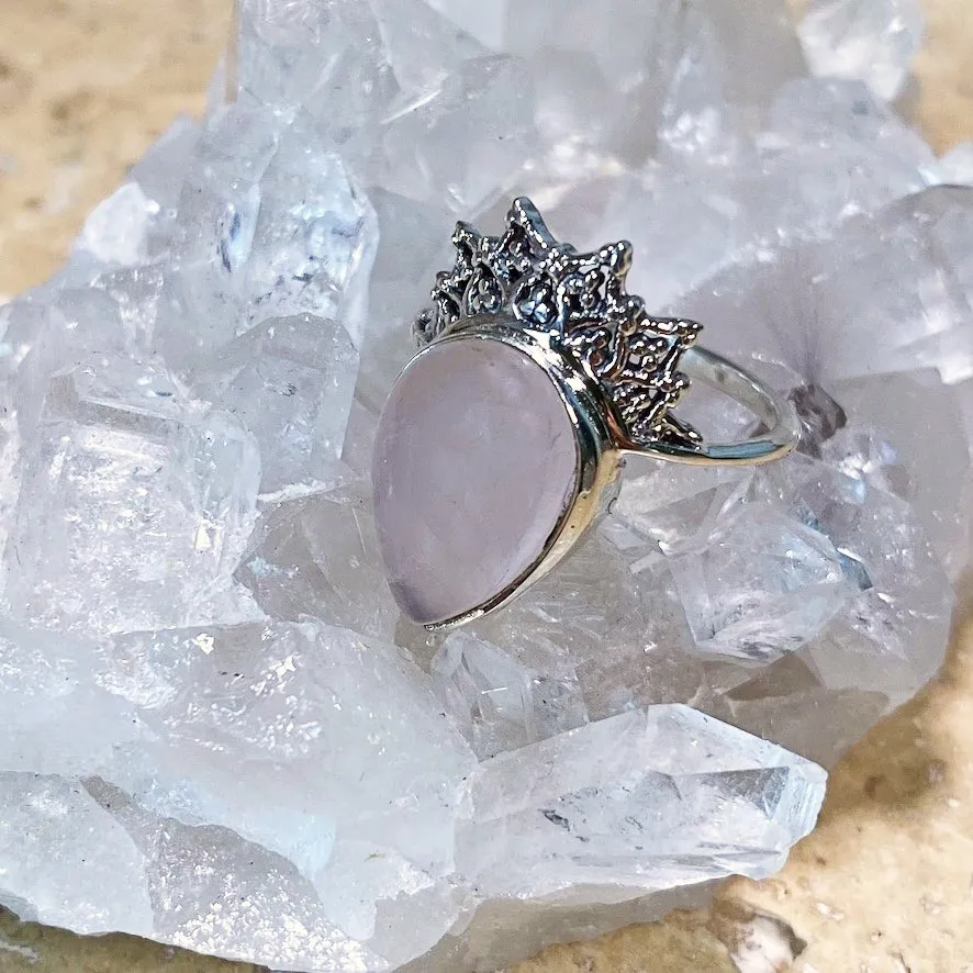 Rose Quartz Ring - Aditi